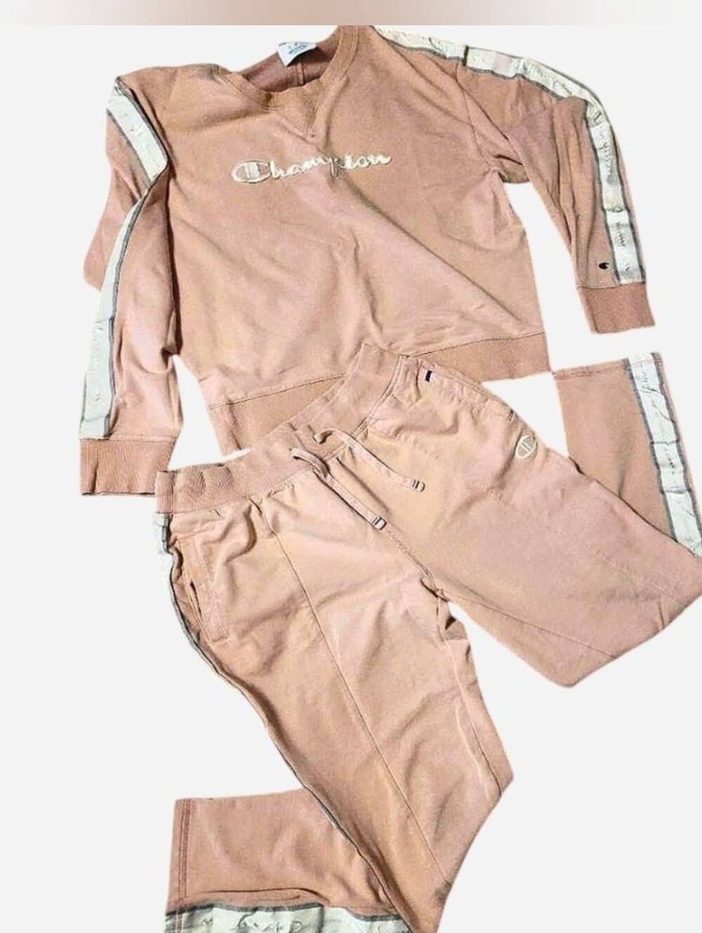 Champion Pink Pullover & Jogger Set Medium
